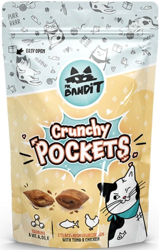 Mr.Bandit Cat Crunchy Pockets Tuńczyk Kurczak 40g