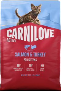 CARNILOVE Cat Active  Kittens Salmon Turkey 2kg