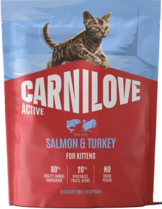 CARNILOVE Cat Active  Kittens Salmon Turkey 400g