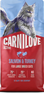 CARNILOVE Cat Active Adult Large Salmon Turkey 6kg