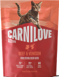 CARNILOVE Cat Active Sterilised Beef Venison 400g