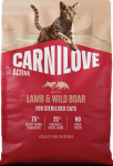 CARNILOVE Cat Active Sterilised Lamb Wild Boar 2kg