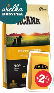 Acana Heritage Puppy And Junior 11,4kg + 2kg