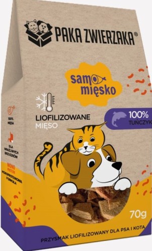 Paka Zwierzaka Przysmak Samo Mięsko Tuńczyk 70g