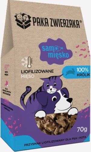 Paka Zwierzaka Przysmak Samo Mięsko Królik 70g