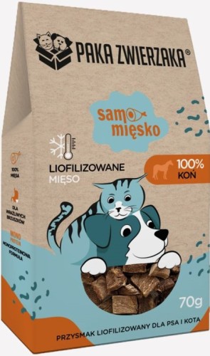 Paka Zwierzaka Przysmak Samo Mięsko Koń 70g