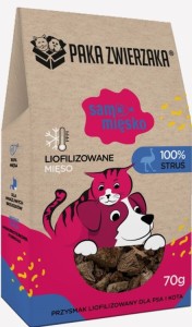 Paka Zwierzaka Przysmak Samo Mięsko Struś 70g