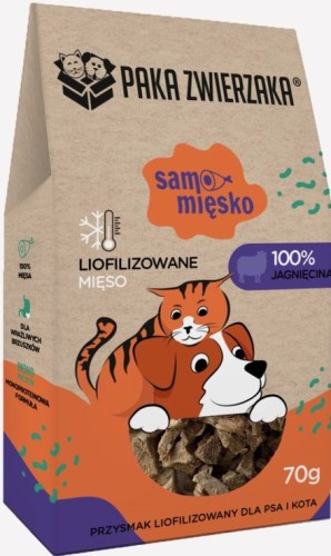 Paka Zwierzaka Przysmak Samo Mięsko Jagnięcina 70g