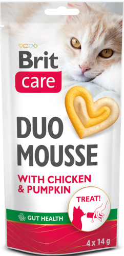 Brit Care Cat Mousse Creamy Chicken Pumpkin 4x14g