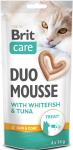 Brit Care Cat Mousse Creamy White Fish Tuna 4x14g