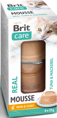 Brit Care Cat Mousse Cups Tuna Mackerel 6x25g