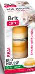 Brit Care Cat Mousse Cups Duo Chicken Cheese 6x25g
