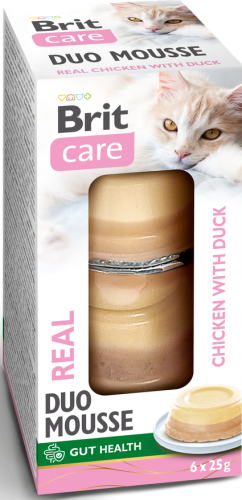 Brit Care Cat Mousse Cups Duo Chicken Duck 6x25g