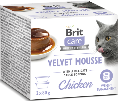 Brit Care Cat Mousse Velvet Chicken 2x80g