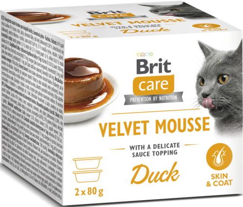 Brit Care Cat Mousse Velvet Duck 2x80g