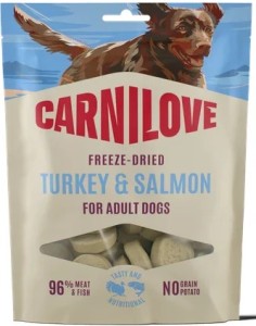 CARNILOVE Dog Snack Freeze Dried Turkey Salmon 60g