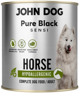 JohnDog Pure Black Sensi Konina Hypoallergen 800g