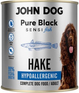 JohnDog Pure Black Sensi Morszczuk Hypo 800g