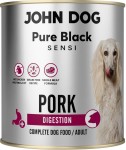 JohnDog Pure Black Sensi Wieprzowina Digest 800g