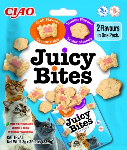 Inaba Cat Juicy Bites Scallop and Crab 3x11,3g