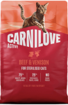 CARNILOVE Cat Active Sterilised Beef Venison 2kg