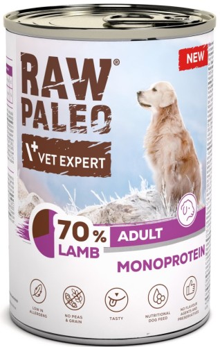 VetExpert Raw Paleo Dog Adult Lamb 400g