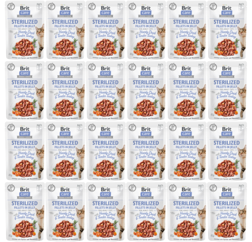 Brit Care Cat Pouch Sterilized Jelly Duck 24x85g