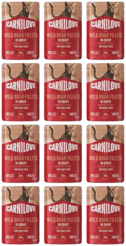 CARNILOVE Cat Pouch Gravy Wild Boar 12x85g