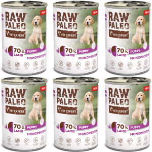 VetExpert Raw Paleo Dog Puppy Lamb 6x400g