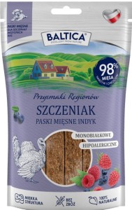 Baltica  Snack Paski Szczeniak Indyk 90g