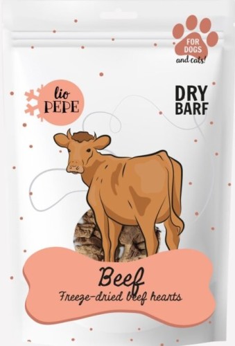 Paka Zwierzaka Przysmak Lio Beef Hearts 60g