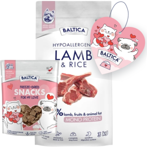 Baltica Monoprotein Adult Lamb Rice S 3kg + Prezent