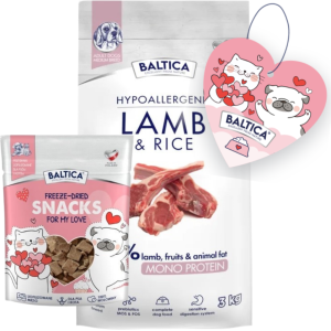 Baltica Monoprotein Adult Lamb Rice M 3kg + Prezent