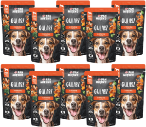 Pan Mięsko Mokra Gulasz Indyk Cielęcina 10x150g