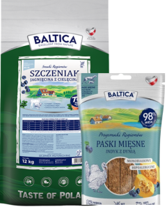 Baltica Puppy Jagnięcina z Cielęciną ALL 12kg + Prezent