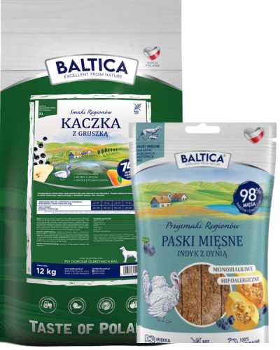 Baltica Kaczka z Gruszką XL 12kg + Prezent