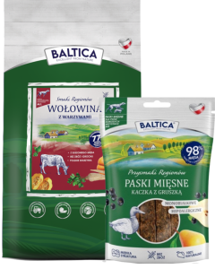 Baltica Wołowina z warzywami M/L 9kg + Prezent
