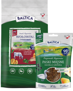 Baltica Wołowina z warzywami XS/S 9kg + Prezent