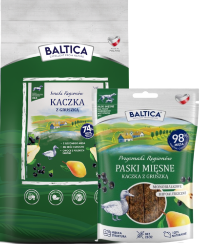 Baltica Kaczka z Gruszką XS/S 9kg + Prezent
