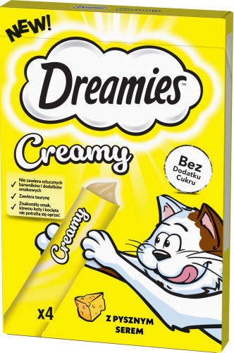 DREAMIES Creamy Przysmak dla kota Ser 4x10g