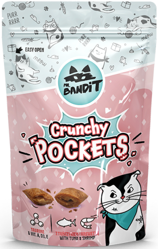 Mr.Bandit Cat Crunchy Pockets Tuńczyk Krewetki 40g