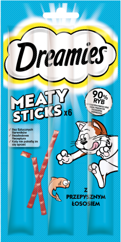 DREAMIES Meaty Sticks z Łososiem 30g