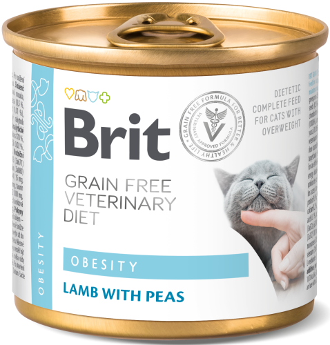 Brit Veterinary Cat Can Obesity 200g