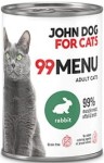 JohnDog ForCat  99 Menu Adult Królik 400g