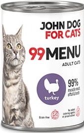 JohnDog ForCat  99 Menu Adult Indyk 400g