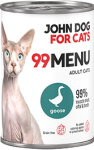 JohnDog ForCat  99 Menu Adult Gęś 400g