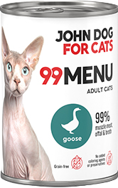 JohnDog ForCat  99 Menu Adult Gęś 400g
