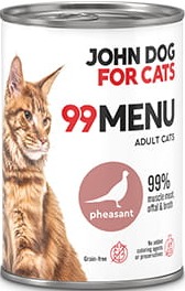 JohnDog ForCat 99 Menu Adult Bażant 400g
