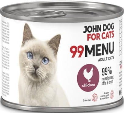 JohnDog ForCat 99 Menu Adult Kurczak 200g