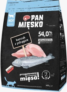 Pan Mięsko Kot Kurczak Pstrąg S 400g